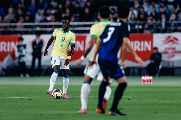 ブラジル戦の立ち上がり、ハイプレスに行けず受け身になってしまったという　©Kiichi Matsumoto