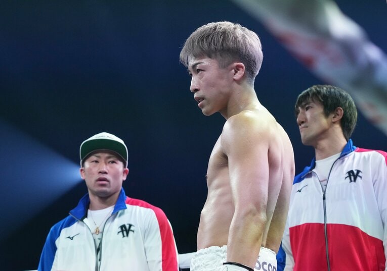 試合開始直前の井上尚弥　©Naoki Fukuda