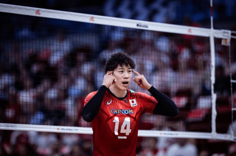 ネーションズリーグ準々決勝（vsスロベニア）©︎FIVB