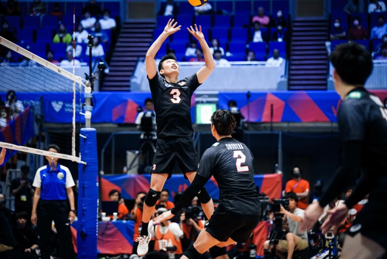 ネーションズリーグ フランス戦　©︎FIVB