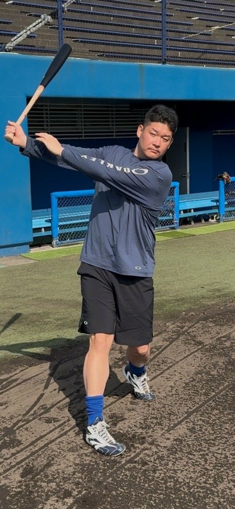 キャンプインに向けて沖縄で自主トレに励んだ　©︎Yasushi Washida