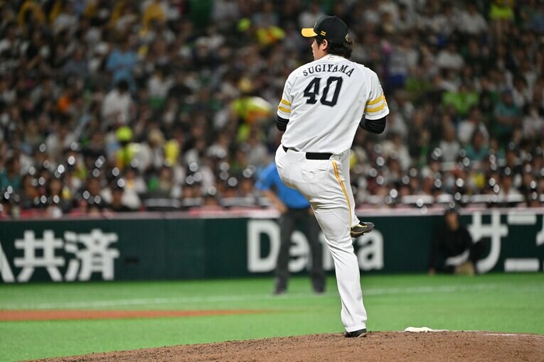 かつてボディビルダーを目指していた“怪物守護神”…杉山一樹のフォーム（最速160キロ超え／2024年）　©Hideki Sugiyama