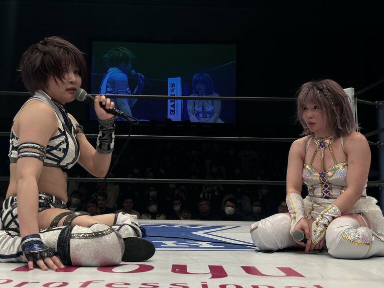 安納サオリvs中野たむ　©Norihiro Hashimoto