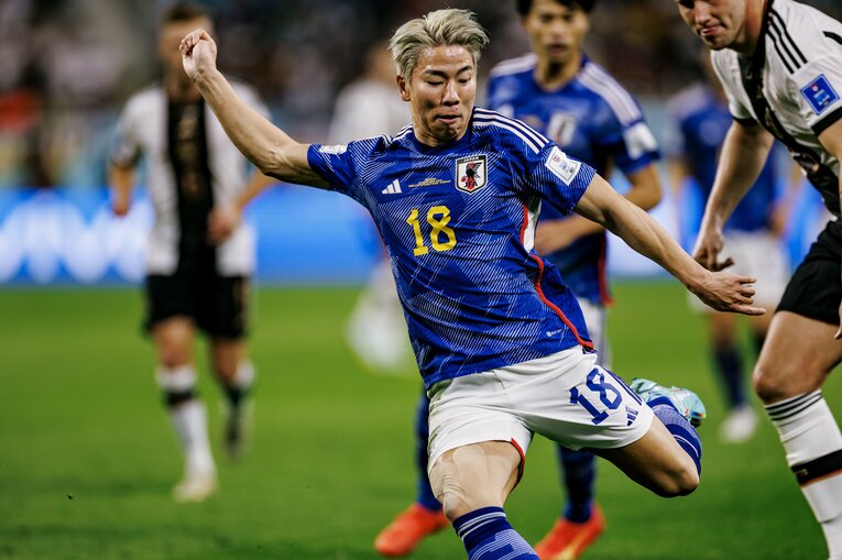 途中出場した浅野　©Kiichi Matsumoto/JMPA