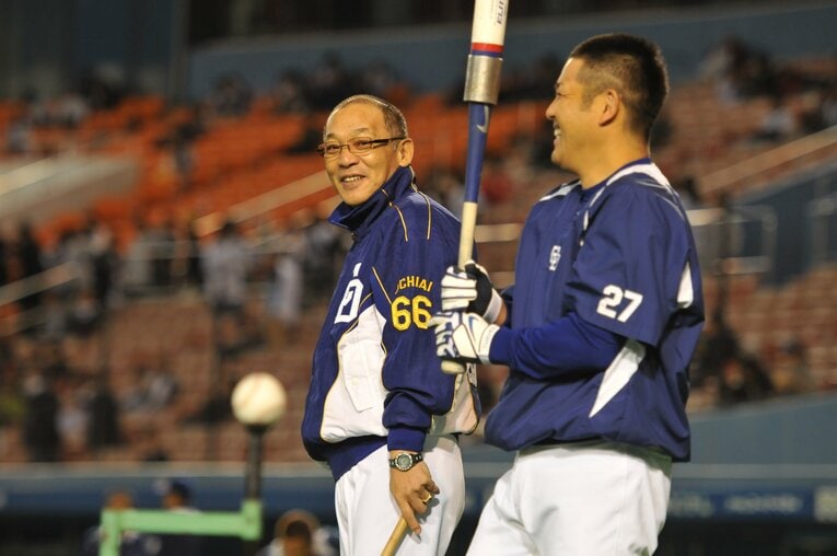 現役時代の谷繁元信　©BUNGEISHUNJU