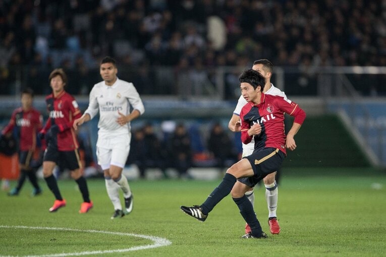 2016年クラブW杯、レアル・マドリー戦での衝撃ミドル弾（3／4）　©Sports Graphic Number