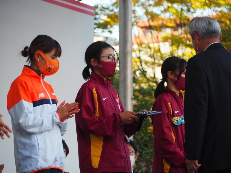 区間賞の表彰　©Yu Saito