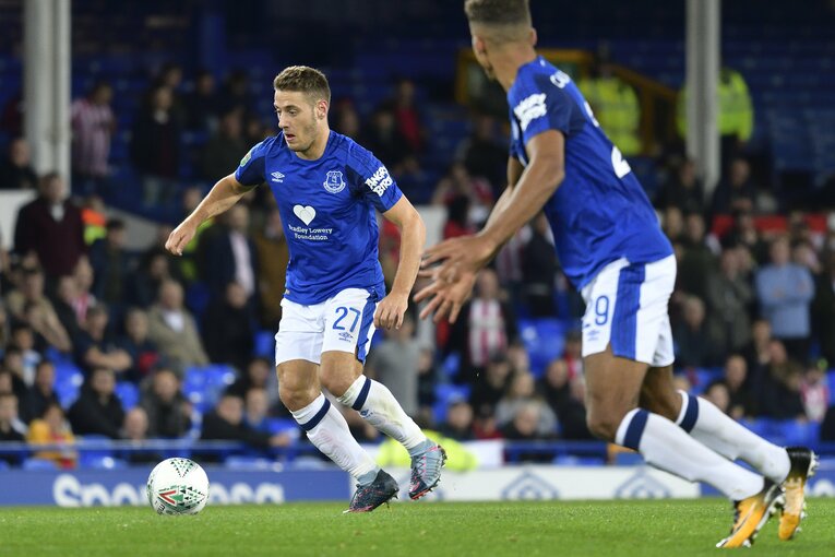 エバートン時代のブラシッチ　©Getty Images