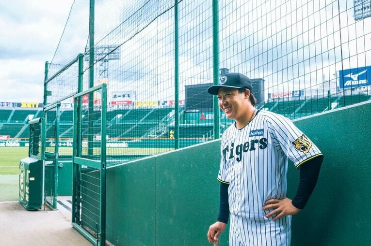 大山悠輔（おおやま・ゆうすけ）1994年12月19日生、茨城県出身。つくば秀英高から白鵬大を経て、2017年にドラフト1位で阪神に入団。'18年から8年連続で2桁本塁打を継続している。75打点（リーグ3位）で優勝に大きく貢献した昨季は、ベストナインとゴールデングラブ賞に輝いた。181cm、96kg  ©Asami Enomoto