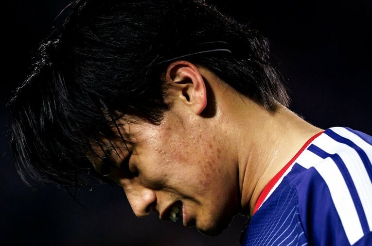 日本代表FW上田綺世はオランダで得点王となったが、じつは批判を受けたこともあった ／ photograph by Kiichi Matsumoto