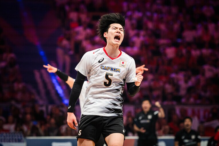 大塚達宣（VNL準決勝スロベニア戦）©︎Volleyball World