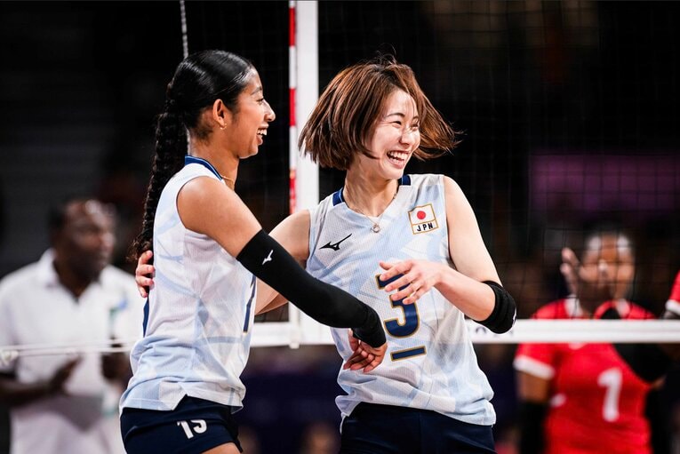 パリ五輪予選ラウンド・ケニア戦　©︎Volleyball World
