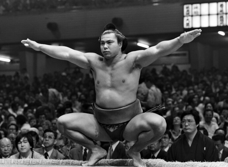 1979年5月場所での千代の富士　©JIJI PRESS