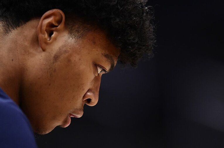 NBA2年目を迎える八村塁。昨季の経験値を生かし、パワーアップした姿を見せている ／ photograph by Getty Images