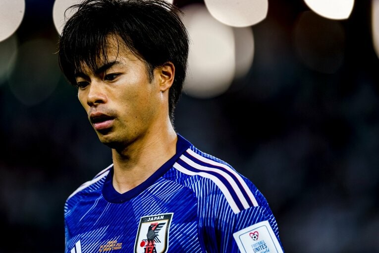 カタールW杯での三笘　©Kiichi Matsumoto/JMPA