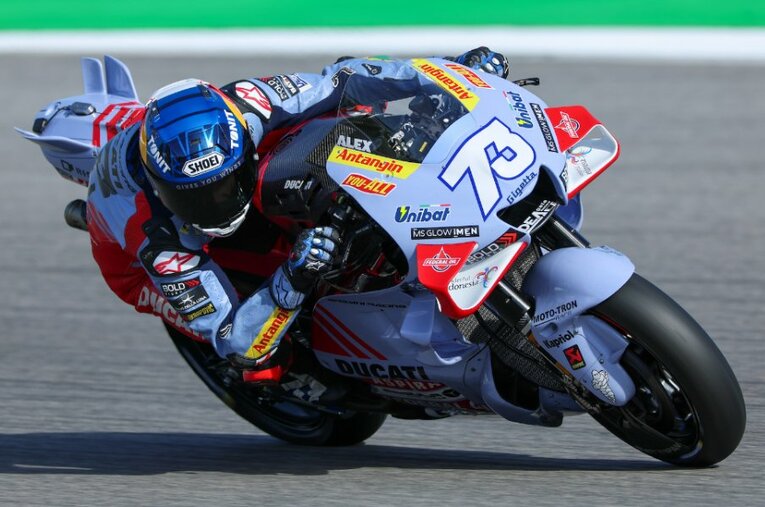 ホンダ時代よりも伸び伸びと楽しげにテストをこなしたアレックス・マルケス。勝てるマシンを得た今季の走りが注目される ／ photograph by Satoshi Endo