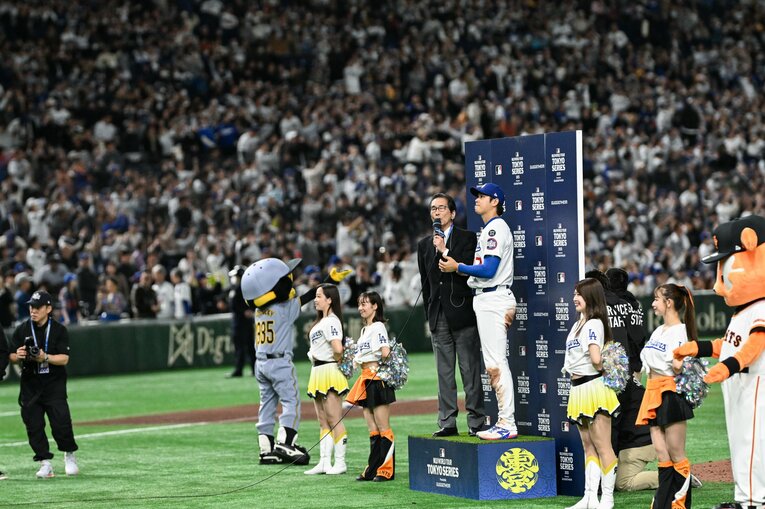 日本開幕シリーズでの大谷翔平　©Nanae Suzuki