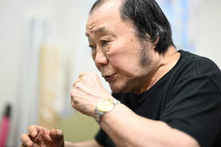 80歳を迎えてもなお“輪島節”は健在だった　©Keiji Ishikawa