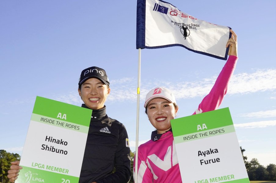 渋野日向子(23)&古江彩佳(21)の過酷な8日間…米ツアー予選会突破を見守った現地レポーターが驚く「対応力」と「集中力」<Number Web> photograph by Kyodo News
