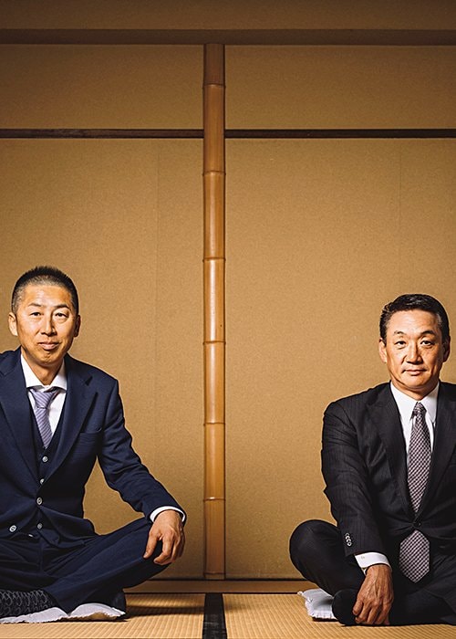 左から今岡真訪、金本知憲