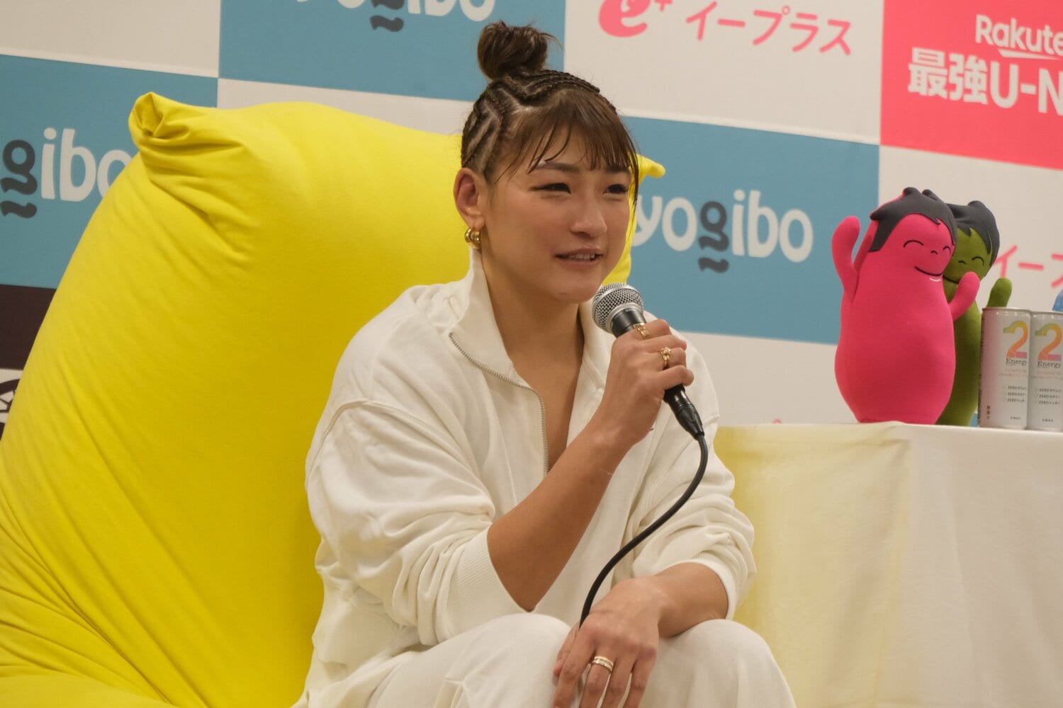 試合後、「もう少しだけ自分の可能性にかけたい」と語ったRENA　©Norihiro Hashimoto