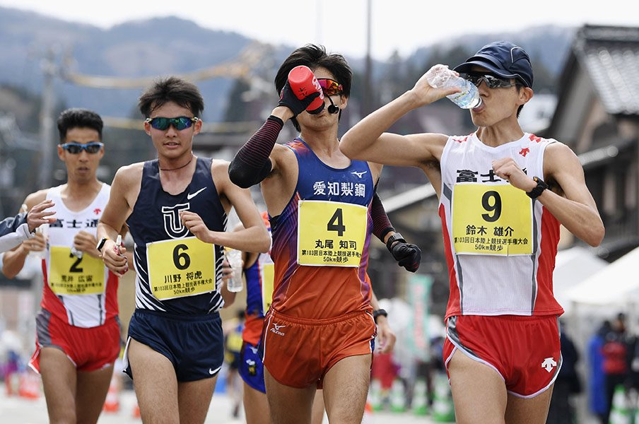 競歩50kmは、東京五輪が「最後」。ひしめく日本の有力選手たちは……。＜Number Web＞ photograph by Kyodo News