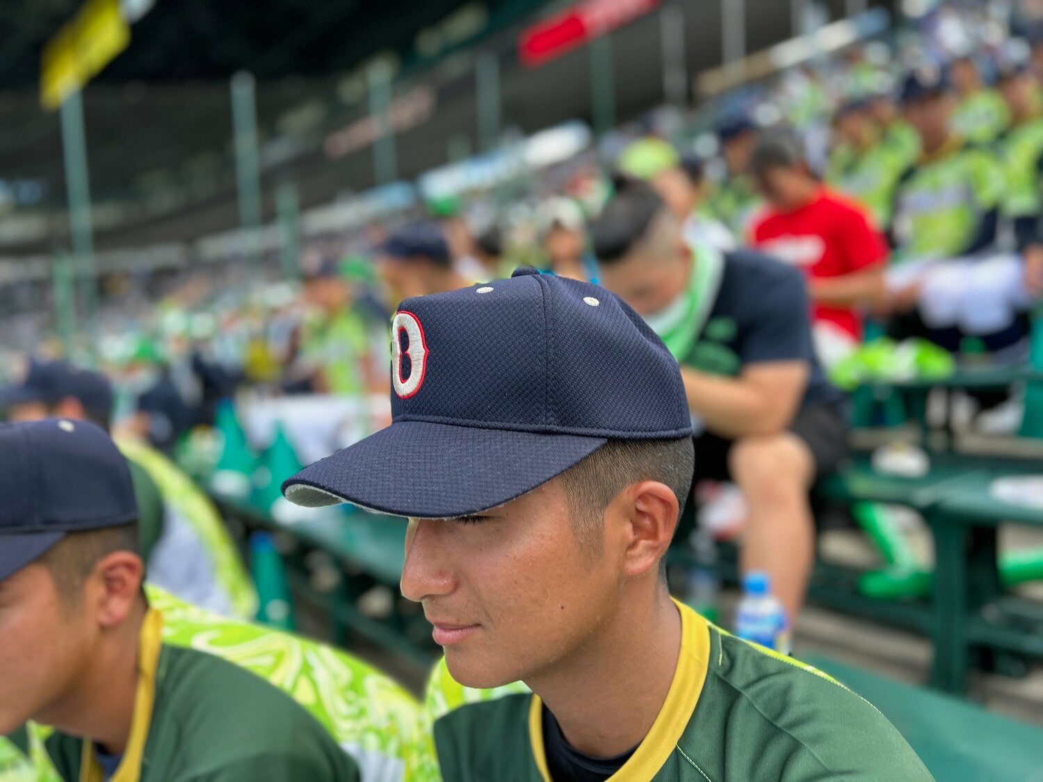 実際にアルプスで球児のツバ（一例）を撮らせてもらった ©Yukiko Umetsu