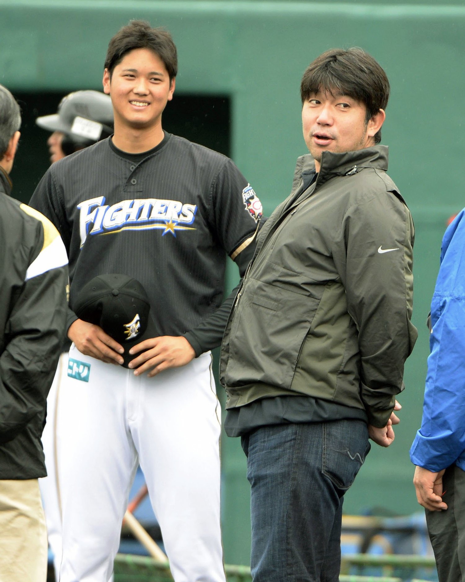 2014年2月、日本ハムの名護キャンプを訪れた野茂英雄　©︎KYODO