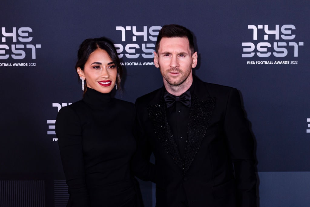 メッシと妻のアントネッラさん　©Getty Images