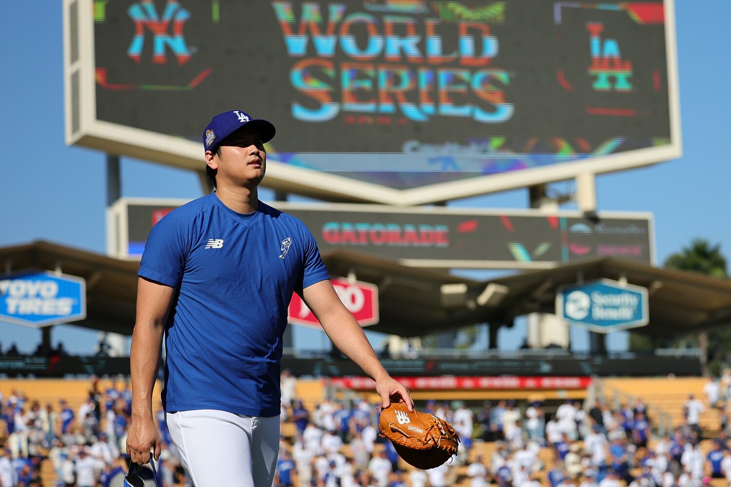 第1戦前の大谷 ©Getty Images