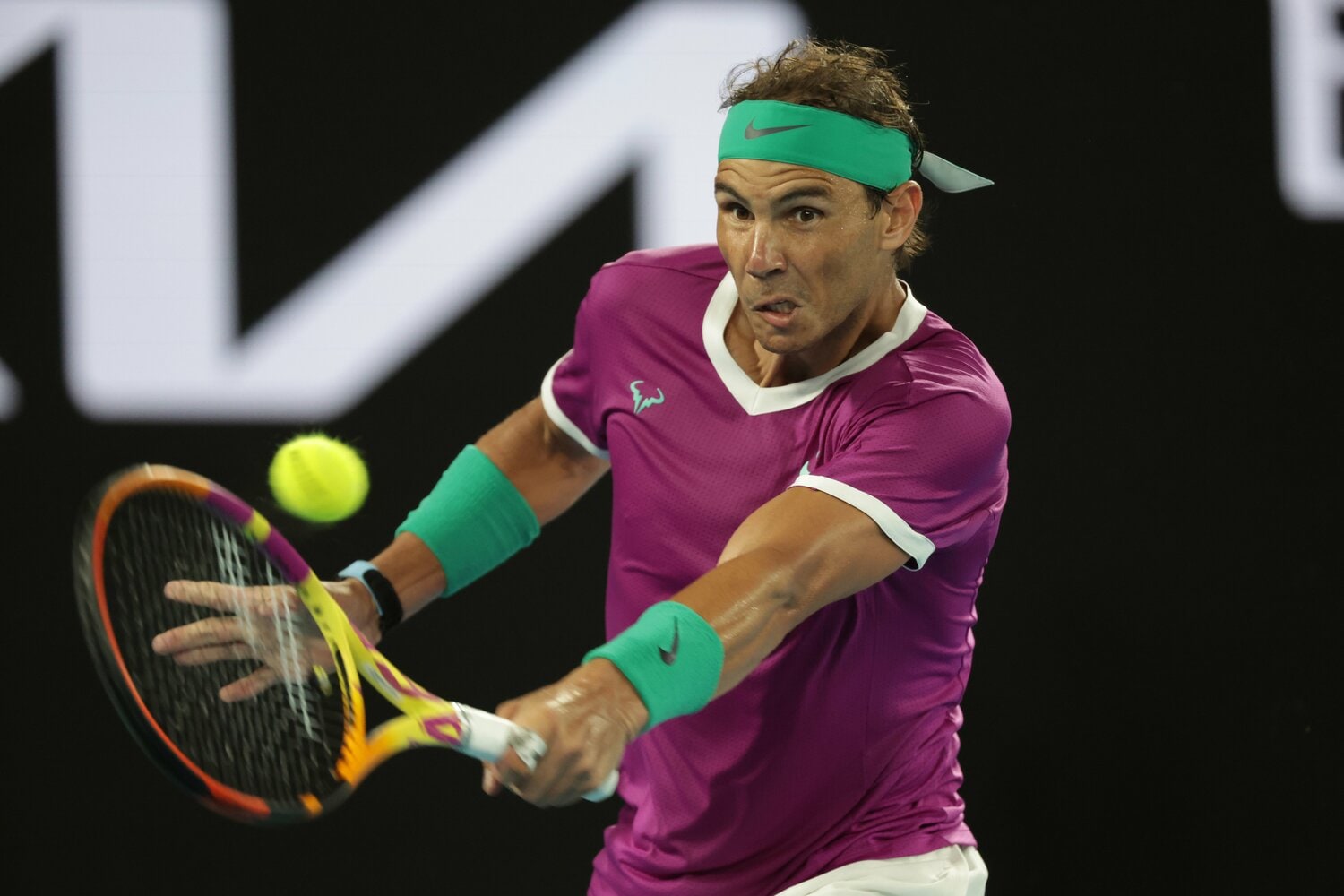 今回の決勝戦、獲得したポイントはナダルの方が実は少ない　©Mano Hiromasa