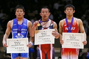《42歳で全日本優勝！》11年ぶりのレスリング復帰戦で永田克彦が我が子に見せた父の背中