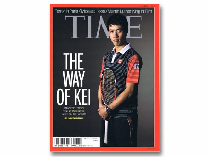 『TIME』誌の表紙で世界的スターへ。全豪で錦織を待ち受ける強敵と栄光。＜Number Web＞ photograph by Sports Graphic Number