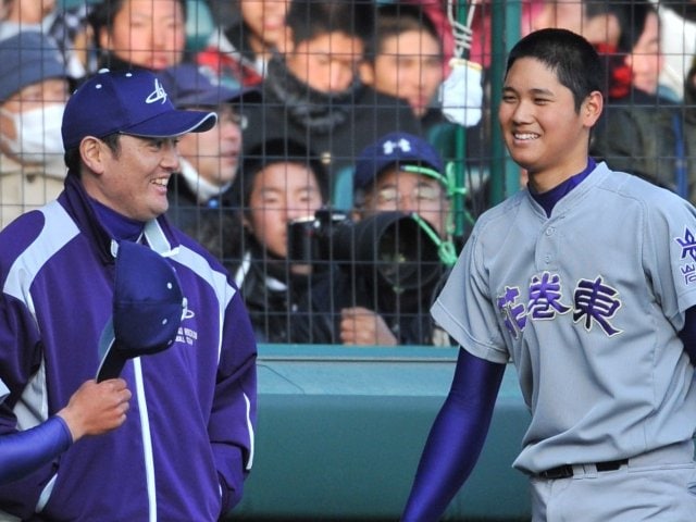花巻東高校 佐々木洋 監督 直筆サイン色紙 甲子園 大谷翔平 佐々木麟太郎 佐々木麟太郎 初の直筆サインカード 花巻東 スタンフォード 大谷翔平