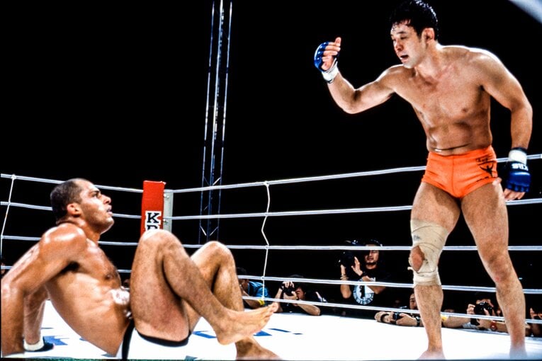 10分3ラウンドを戦い、時間切れで引き分けとなったゴエス戦。同イベントのメインでは高田延彦がヒクソン・グレイシーに返り討ちにされた