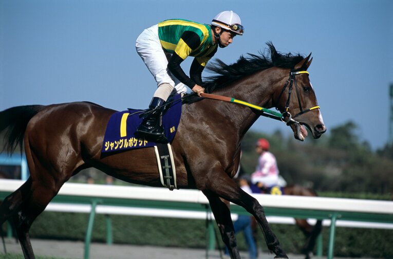 皐月賞のジャングルポケット　©Keiji Ishikawa