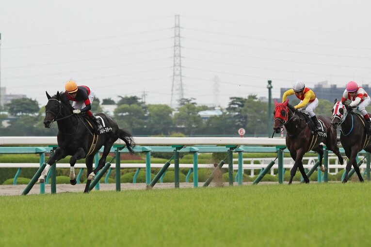 現役最後のレースとなった垂水ステークス。福永祐一が後続を振り返るほどの楽勝だった　©Yuji Takahashi