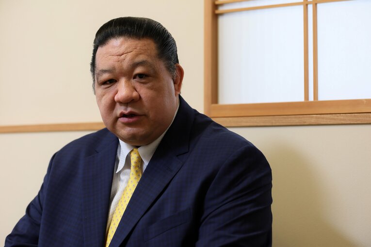 元大関・魁皇の浅香山親方　©Shigeki Yamamoto