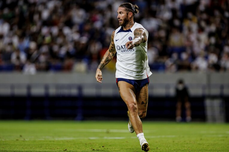 24日、大阪での練習　©Kiichi Matsumoto