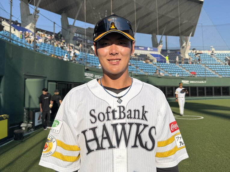 二軍で実戦復帰している石塚。「怖がったら、それはもうプロ野球選手をやめるときです」 ©Kotaro Tajiri