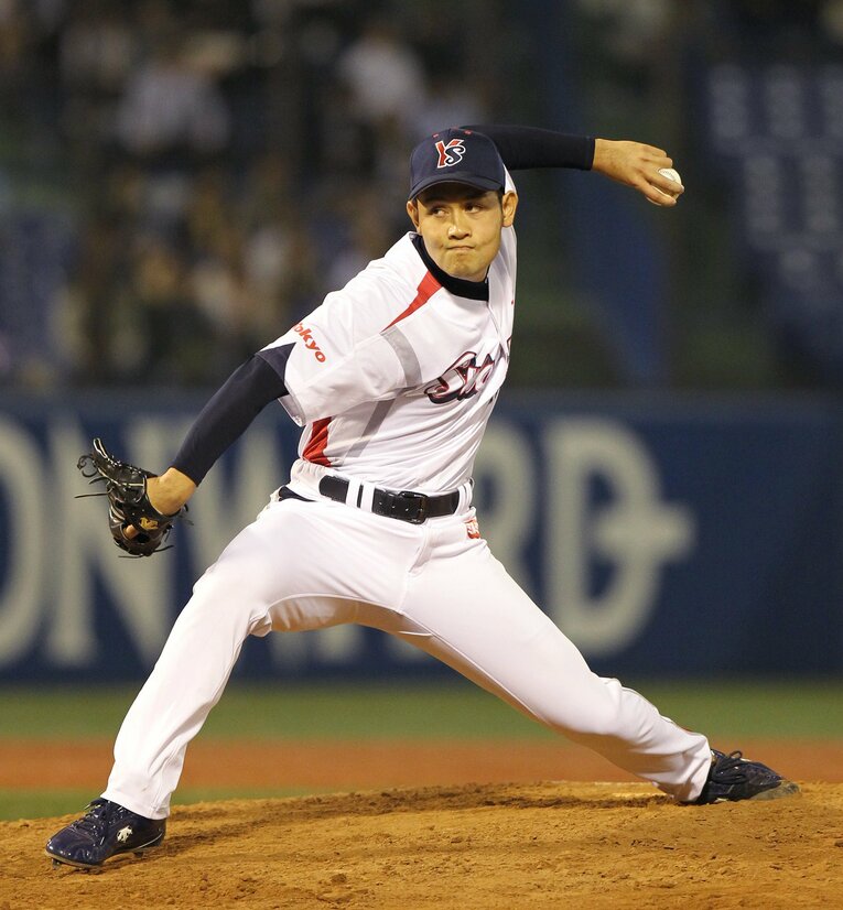 同じヤクルト所属で中継ぎとして活躍した久古は現在、コンサルタント会社で活躍 ©JIJI PRESS