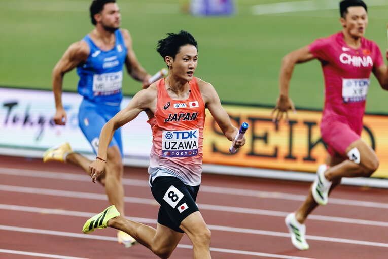 4走を務めた鵜沢　©Kiichi Matsumoto