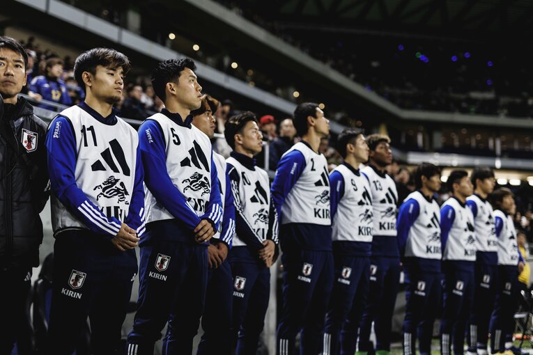 久保建英、遠藤航らミャンマー戦のベンチメンバー　©Kiichi Matsumoto