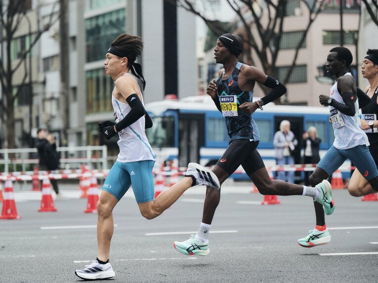一時は日本人トップを走っていた池田だったが終盤で失速　©Yuki Suenaga