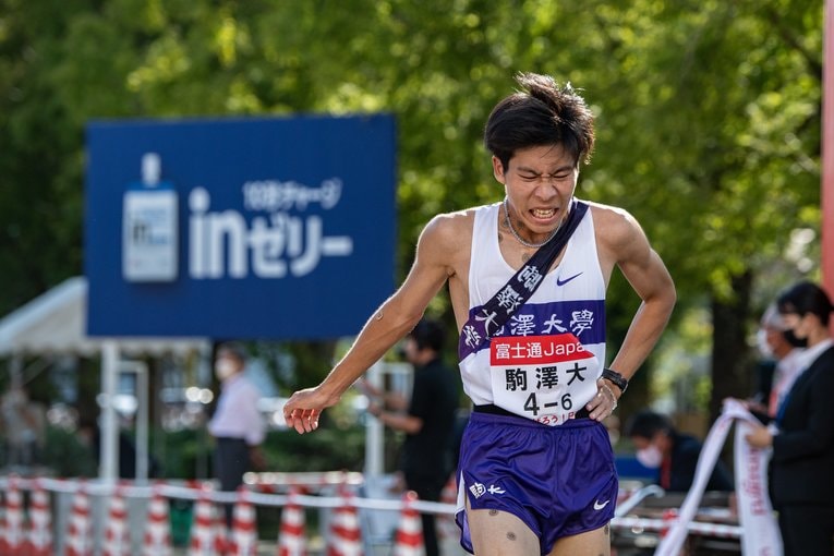 5位に入った駒大。田澤廉（3年）はヴィンセントに次ぐ区間2位だった　©Nanae Suzuki