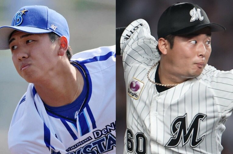 DeNAの深沢鳳介（左）やロッテの横山陸人などプロ野球選手も輩出する上一色中学。下町の公立中の軟式野球部を導いた名指導者の軌跡とは？ ／ photograph by JIJI PRESS