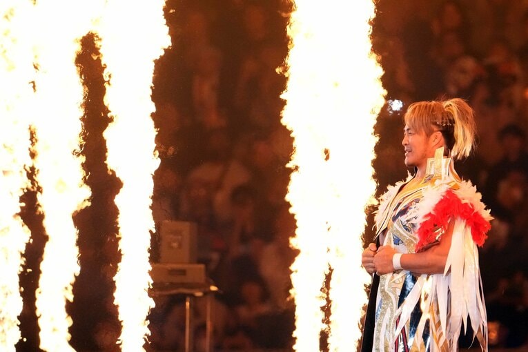 棚橋弘至の最後の入場　©Masashi Hara