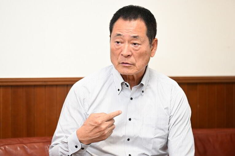 「ほらオレ、監督兼広報部長兼営業部長だったからさ」　©Keiji Ishikawa