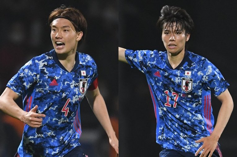 2戦目の板倉（左）、田中碧（右）のコンビは攻守に非常に効いていた　©Getty Images