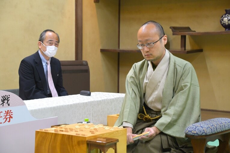 名人戦第4局1日目の封じ手　©日本将棋連盟